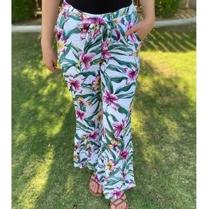 Hawaiian Flowy Beach Pants